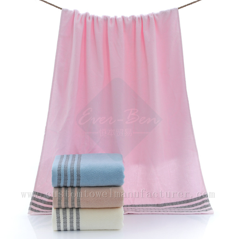 China Bulk Pink oversized towels Manufacturer|Guest cotton bath towel supplier for Germany France Italy Netherlands Norway Middle-East USA